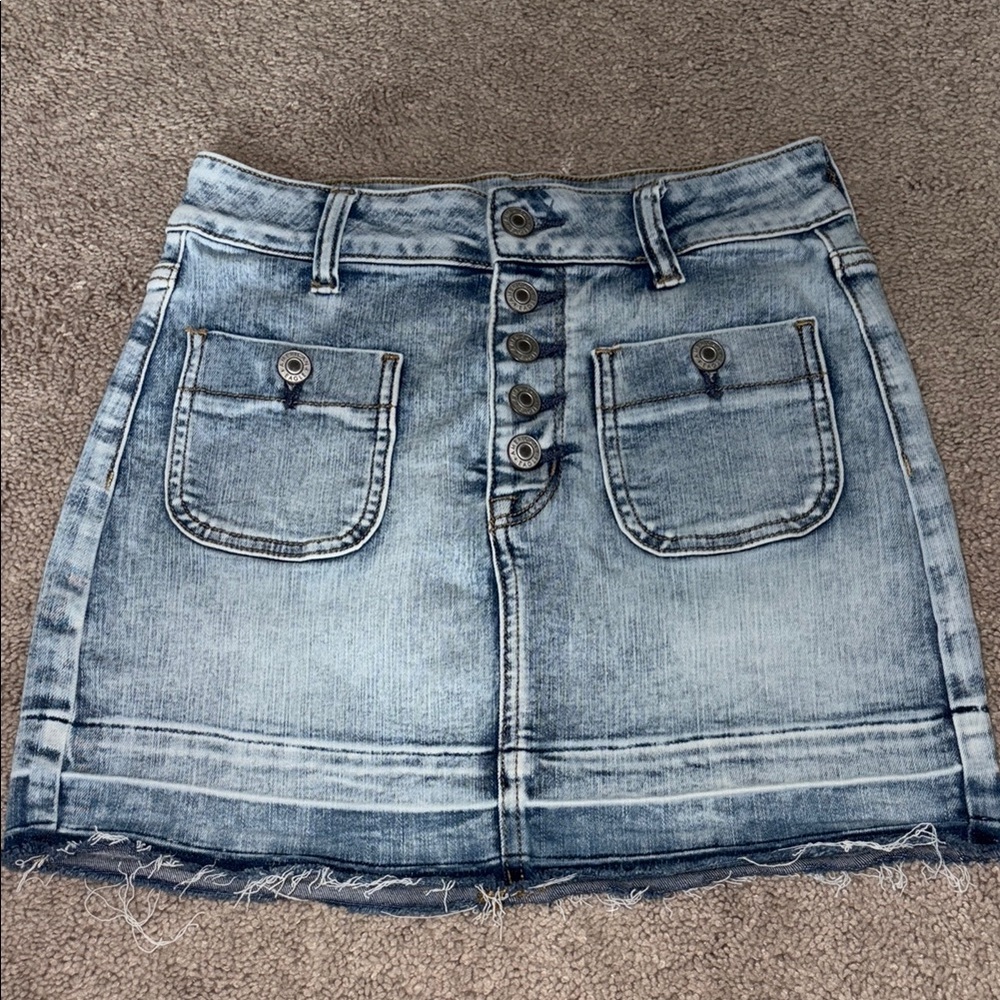American Eagle Outfitters Blue Mini Pencil Skirt